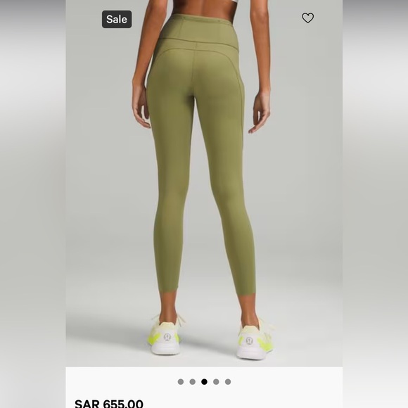 Lululemon- Like New- Sz 8- Fast and Free II- 28”- Bronze Green- 7 Pockets! - Picture 3 of 16